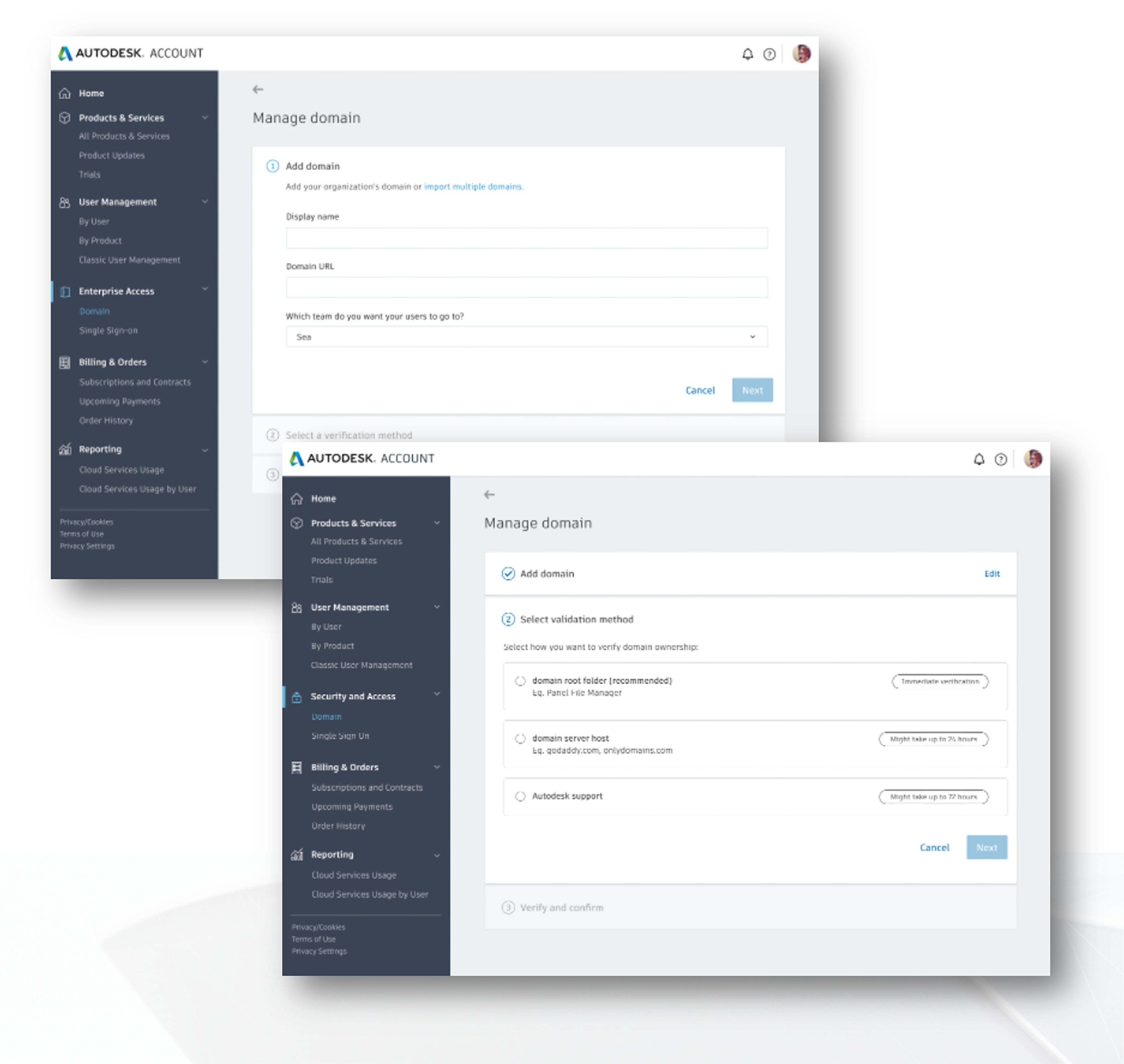 Round 1 prototype: moderated walkthrough of the SSO setup flow